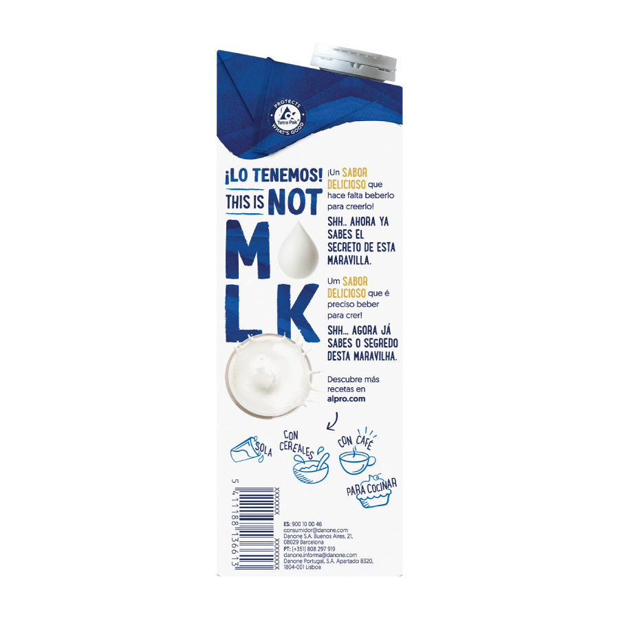Pack 8x Bebida Vegetal THIS IS NOT M*LK Clásica Alpro 1 Litro