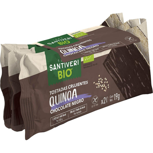 Tostadas crujientes con quinoa y chocolate negro BIO 3x57 g