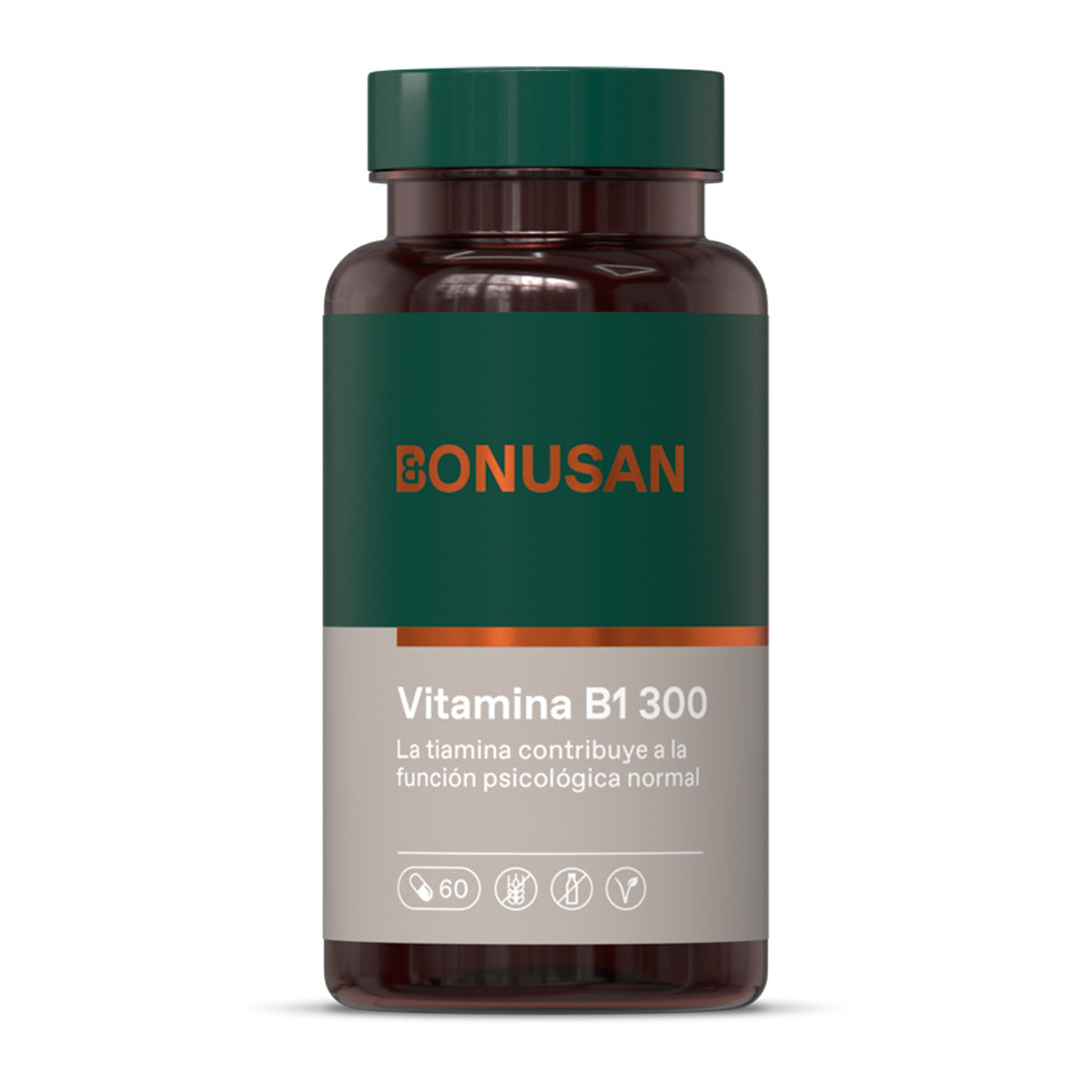 Vitamina B1 Tiamina Bonusan 60 Cápsulas Vegetales