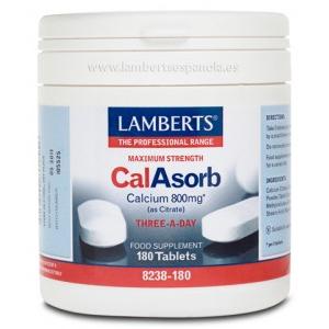 CalAsorb 180 tabletas Lamberts 800mg