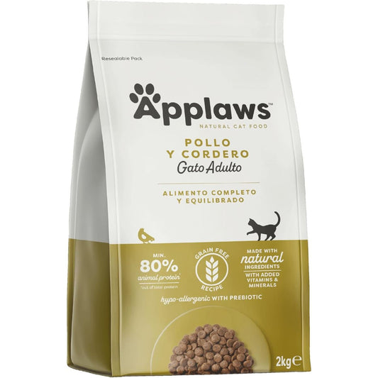 Applaws Cat Dry Pollo y Cordero 2 kg Pienso natural para gatos grain free