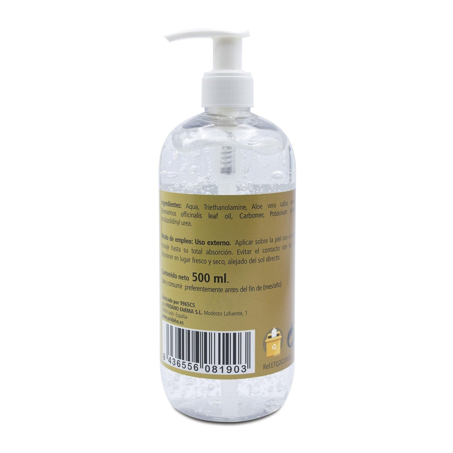 Gel de aloe vera SANON 500 ml
