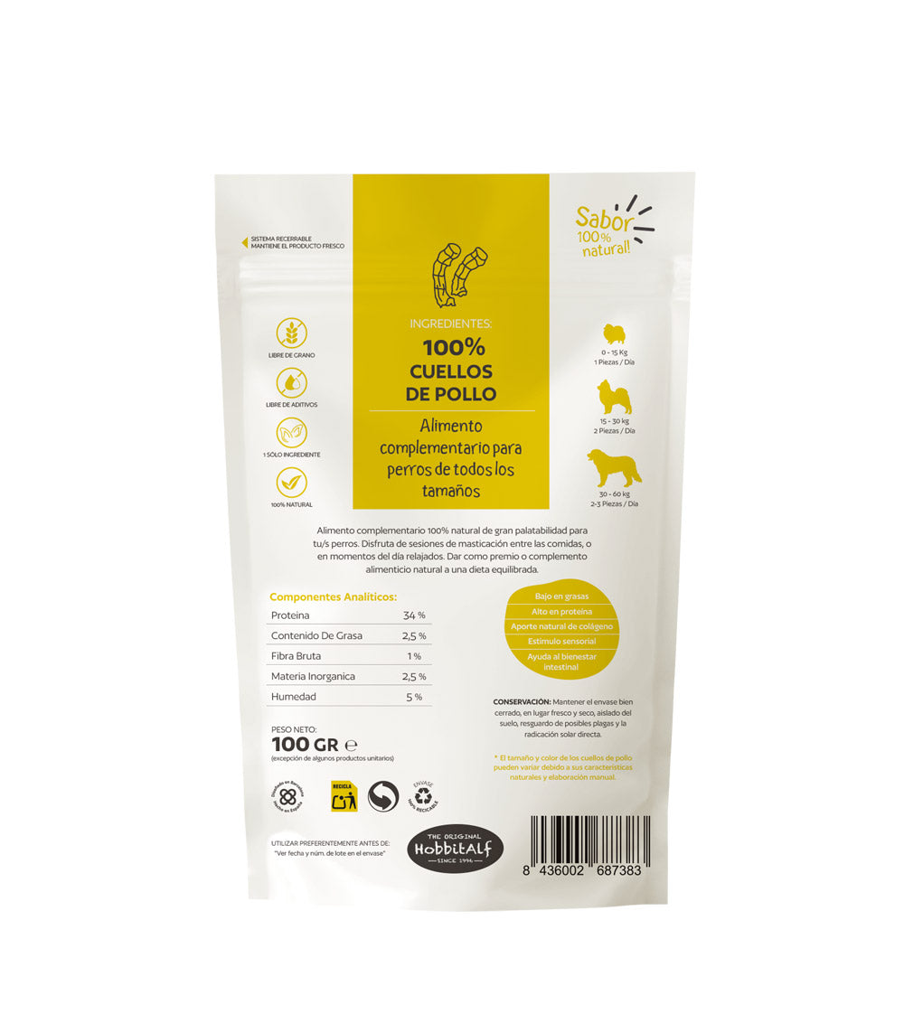 Cuellos de Pollo Hobbitalf 100 g