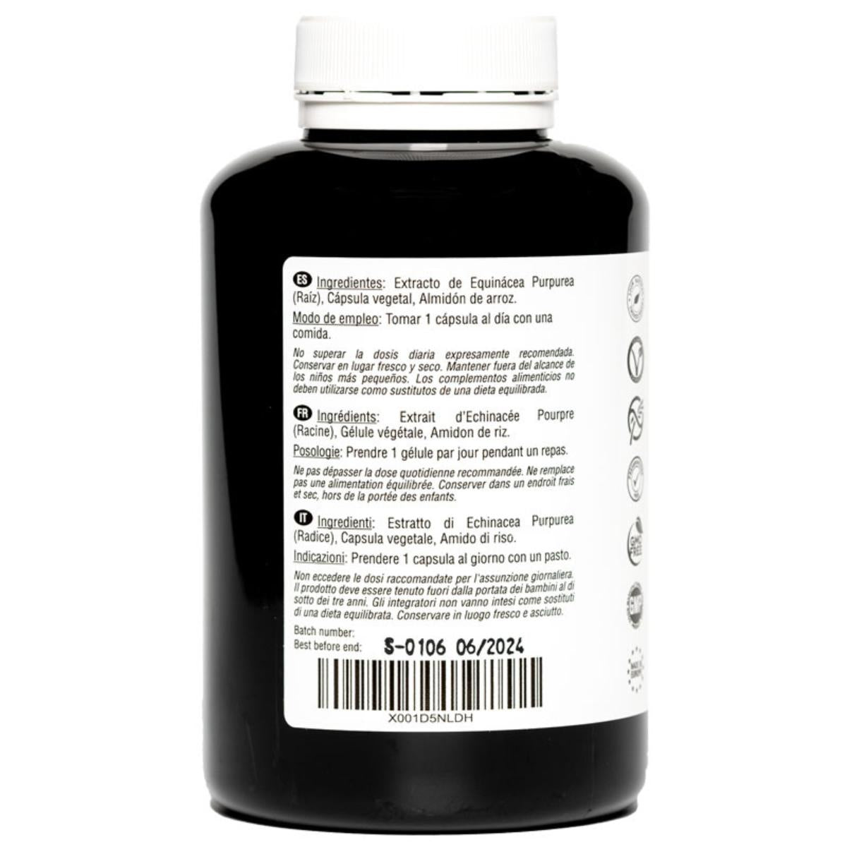 Equinacea Purpurea 7500 mg 180 cápsulas veganas Hivital