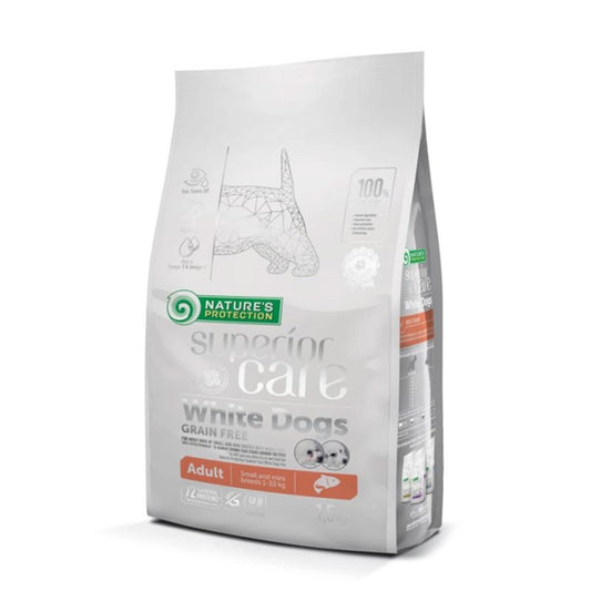 Pienso perros razas pequeñas con salmón White Coat 1,5 kg Nature's Protection
