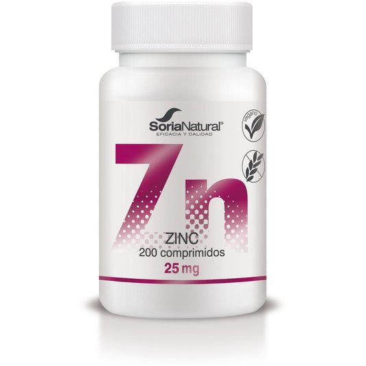 Zinc de Liberación Sostenida Soria Natural 200 comprimidos