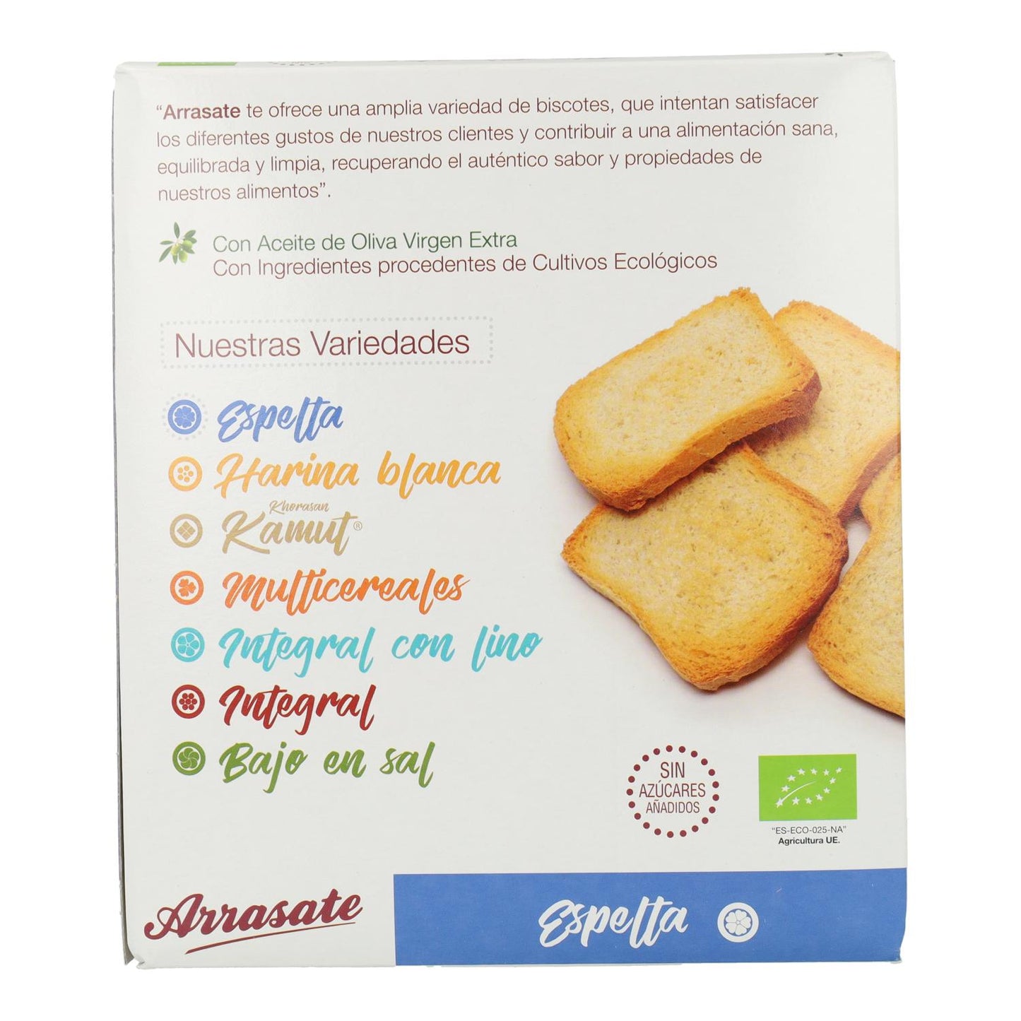 Biscotes bio Espelta Arrasate 270 g