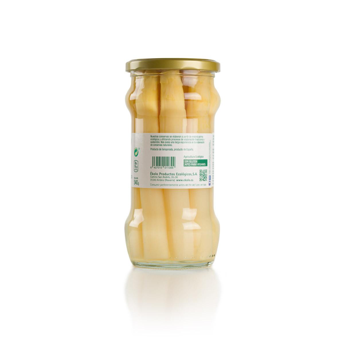 Espárragos Ecológicos Blancos Muy Gruesos D.O. Ékolo 540 g