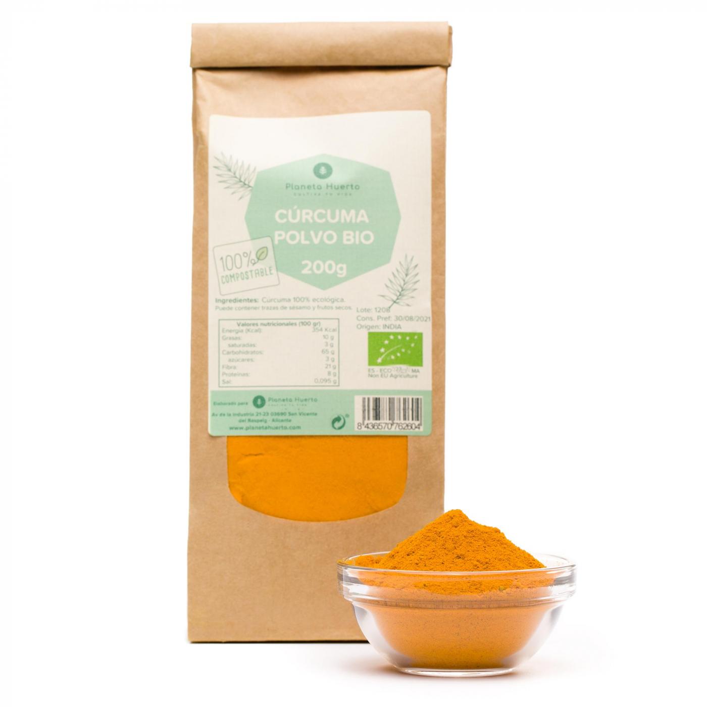 Cúrcuma en polvo ECO Planeta Huerto (200g bolsa)