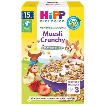 Pack x 2 Muesli Crunchy para niños Bio +15 meses HiPP 200 g