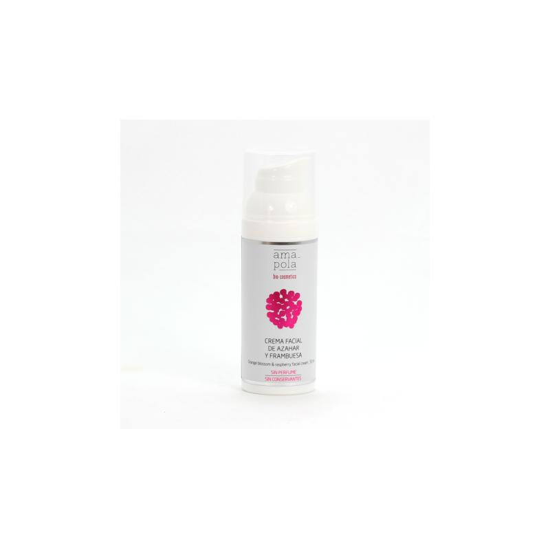 Crema facial de azahar y frambuesa Amapola 50 ml
