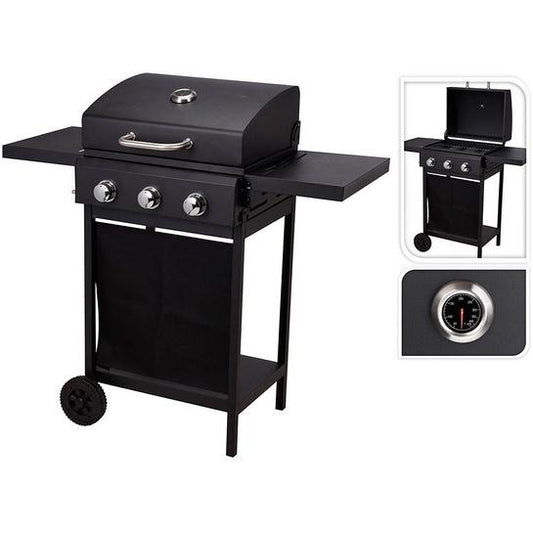 Barbacoa gas 3 quemadores 106x53x101cm