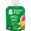 Bolsita puré de fruta ecológica para bebés sabor Mango Gerber 90 g