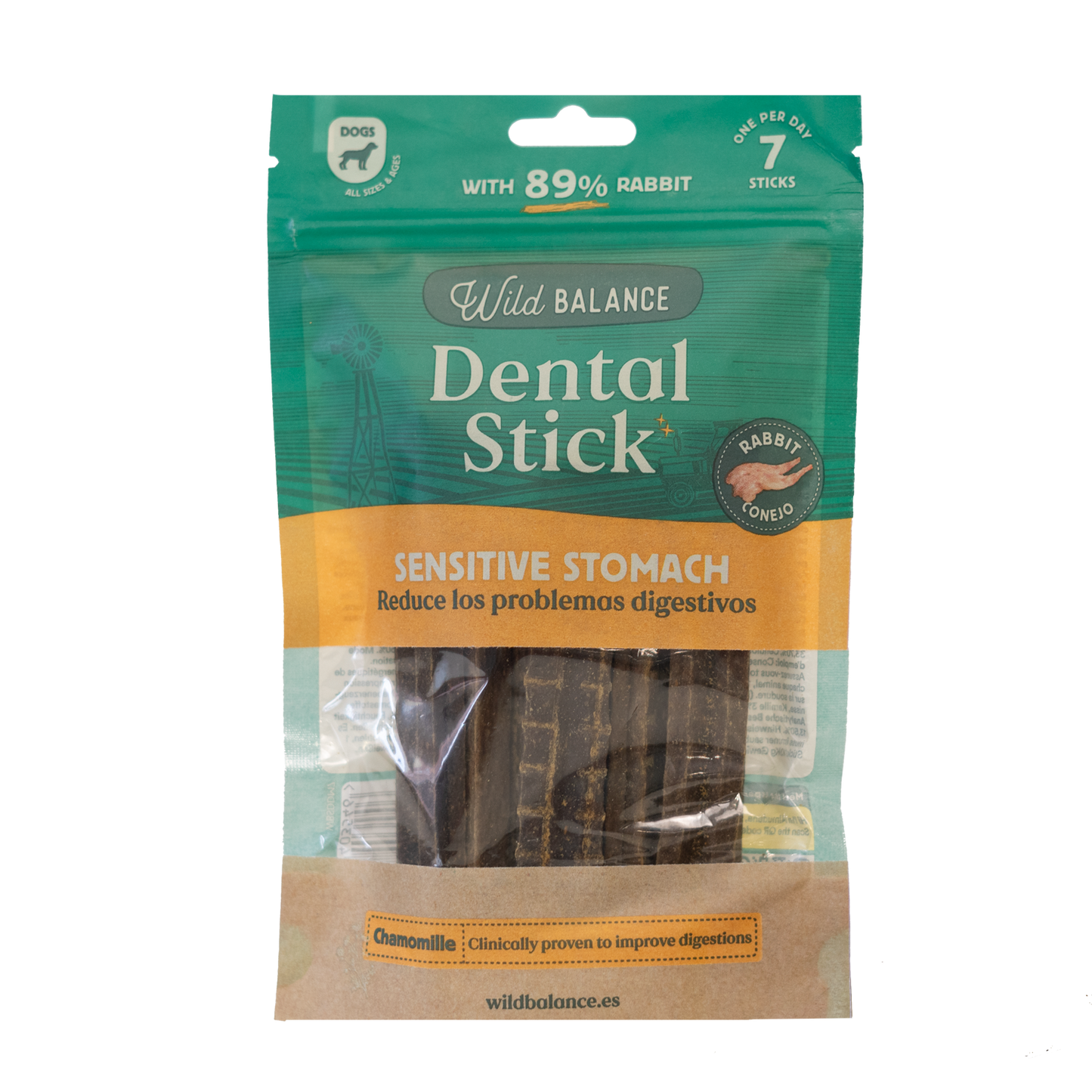 Stick Dental Sensitive Stomach Wild Balance 7 uds.