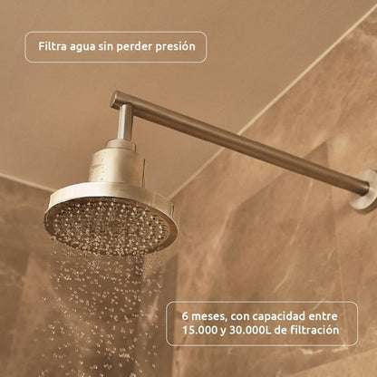 Pack anual Cabezal de ducha con filtro ShowerPro Rain SMR Tappwater (Reacondicionado)