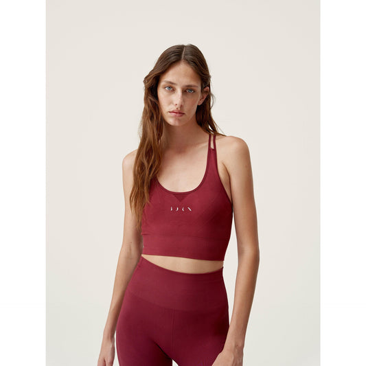Top Keren Bordeaux Born Living Yoga Talla L