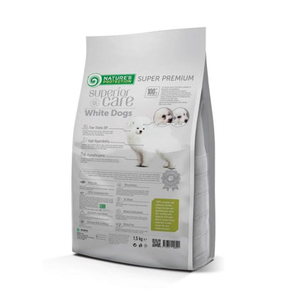 Pienso perros junior razas pequeñas con pescado blanco White Dog 1,5 kg Nature's Protection