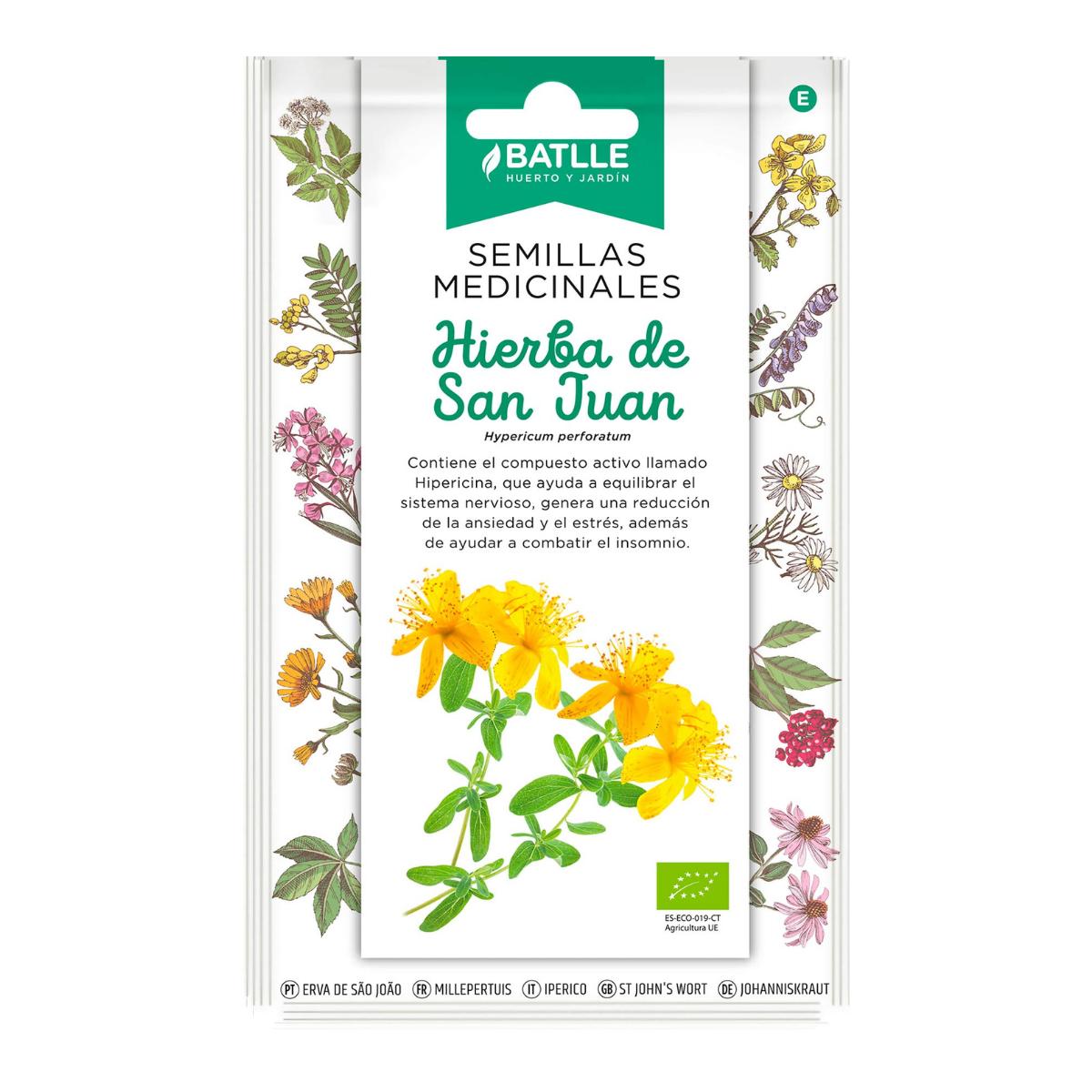 Semillas medicinales ecológicas de Hierba de San Juan Batlle