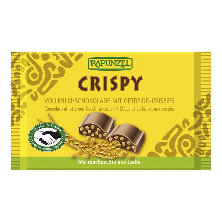 Snack de Chocolate Crispy Rapunzel 100 gr
