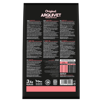 Pienso para perros  Original Salmón y arroz Arquivet 12 Kg