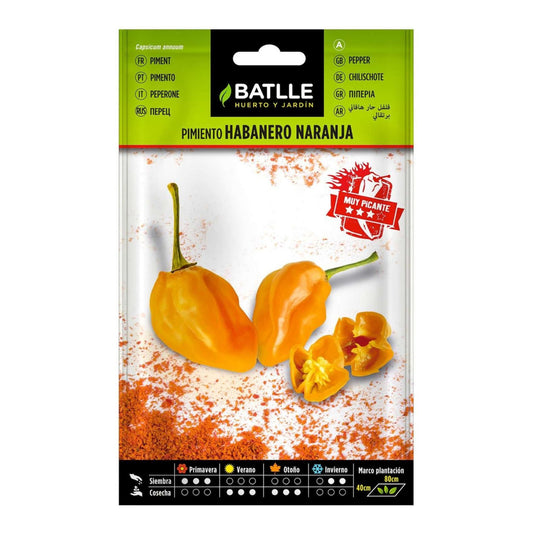Semillas de  Pimiento Habanero naranja