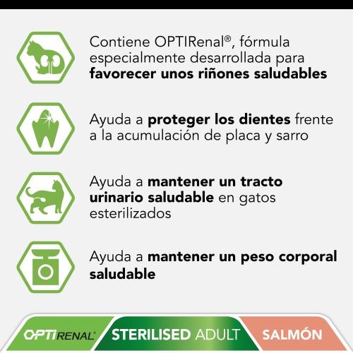 PRO PLAN Gato Esterilizado OPTIRENAL Salmón 1,5 Kg