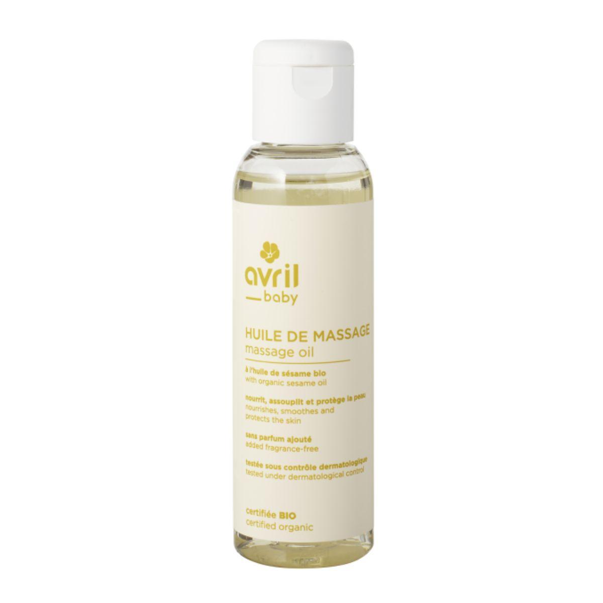 Aceite de masajes especial bebés BIO Avril 100 ml