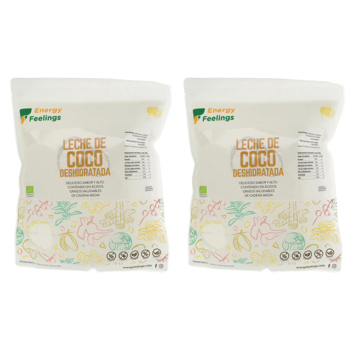 Pack 2x COCO ECO leche deshidratada: Doypack 1kg
