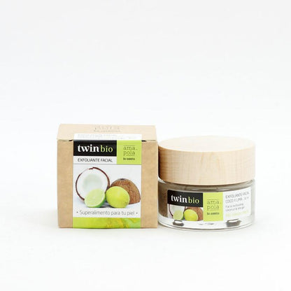 Exfoliante facial coco y lima Amapola Biocosmetics 30 ml
