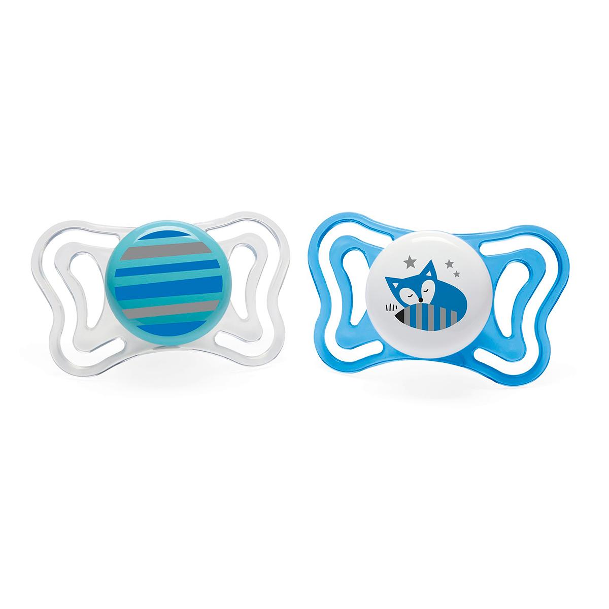 Chupete Physio Light silicona 6-16m 2ud Chicco