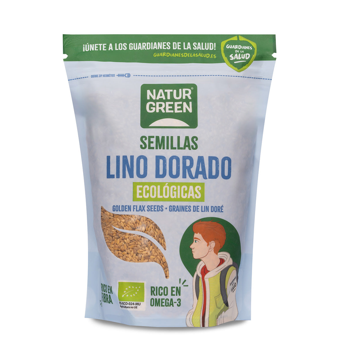 Lino Dorado Bio, Naturgreen, 500 gr
