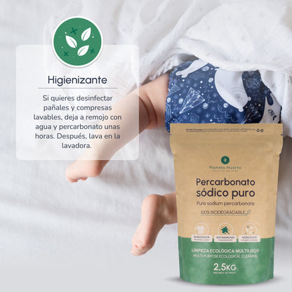 Pack 3x Percarbonato sódico Planeta Huerto 2,5 kg