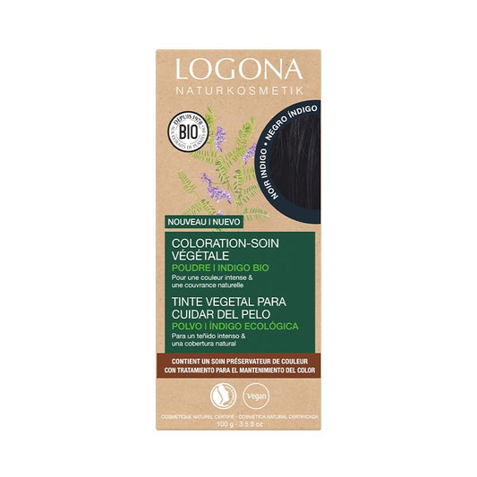 Colorante Vegetal Negro Índigo Logona 2 x 50 g