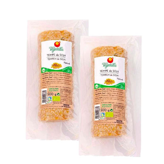 Pack 2x Tempe de soja a granel barra Vegetalia 500 g