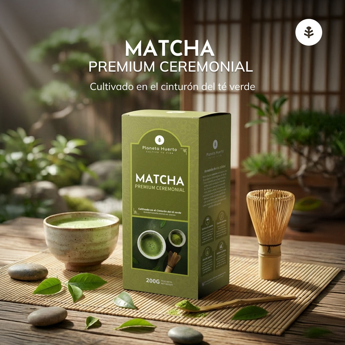 Té Matcha Grado Ceremonial Premium Planeta Huerto 200 g