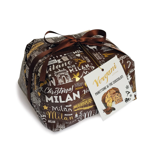 Panettone Tres Chocolates Vergani 750 g