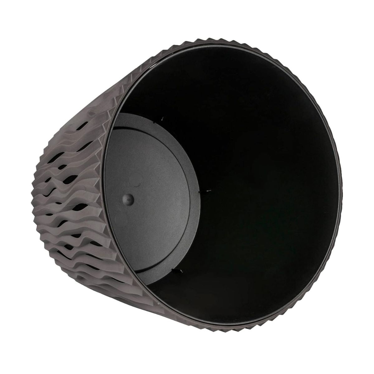 Maceta Duna con inserto gris topo D 16 x 14