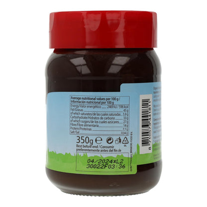 Crema de Algarroba y Avellanas Nuscarobe 350 g