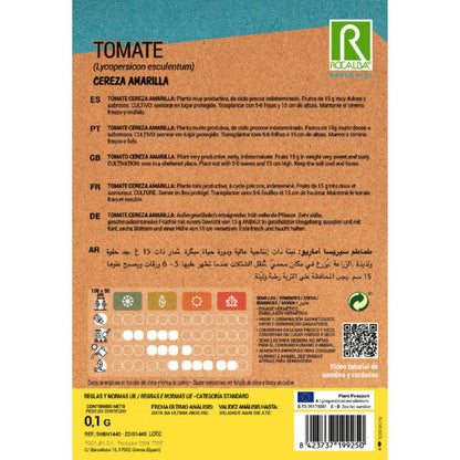 Semillas de Tomate cereza amarilla