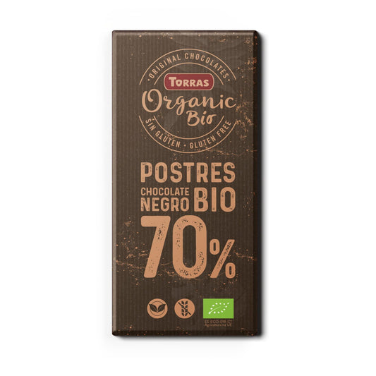 Chocolate Fondant Cobertura para Postres 70% Cacao Bio Torras 200 gr