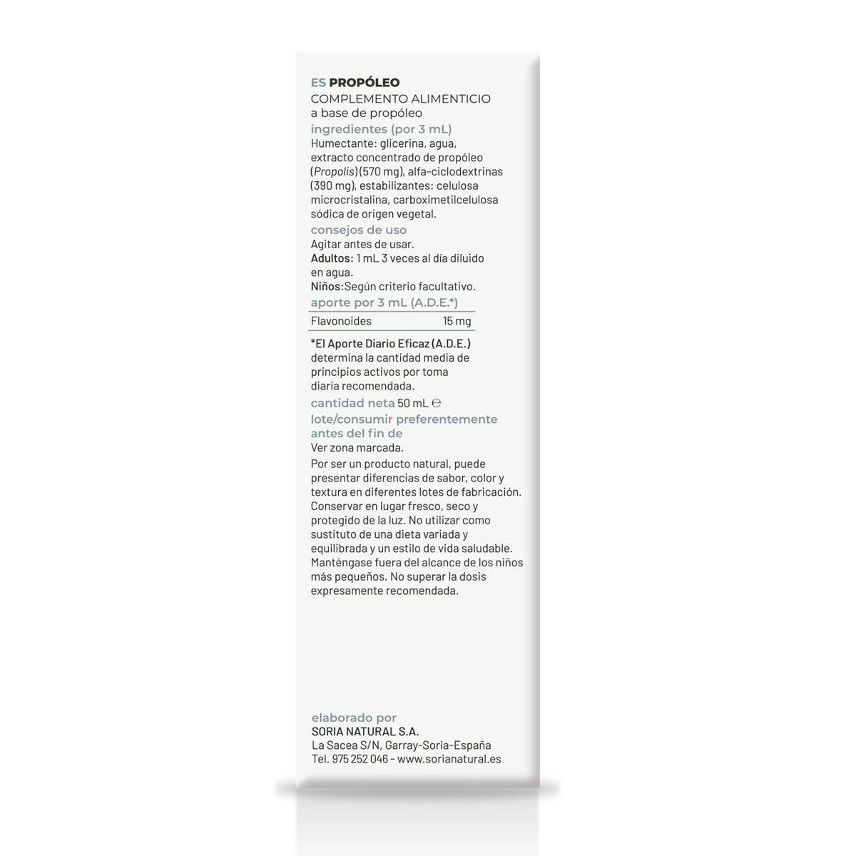 Pack 3x Extracto de Propóleo XXI Soria Natural 50 ml