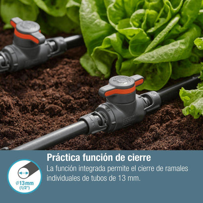 Llave de paso y regulador 13 mm (1/2") Microdripsystem Gardena