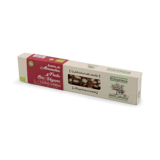Turrón de Almendra y Fruta con Sal Ecológico deliCatalia Bioexperience 165 gr