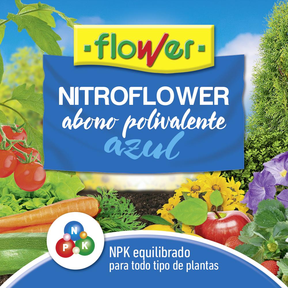 Abono polivalente azul nitroflower Flower 750 g