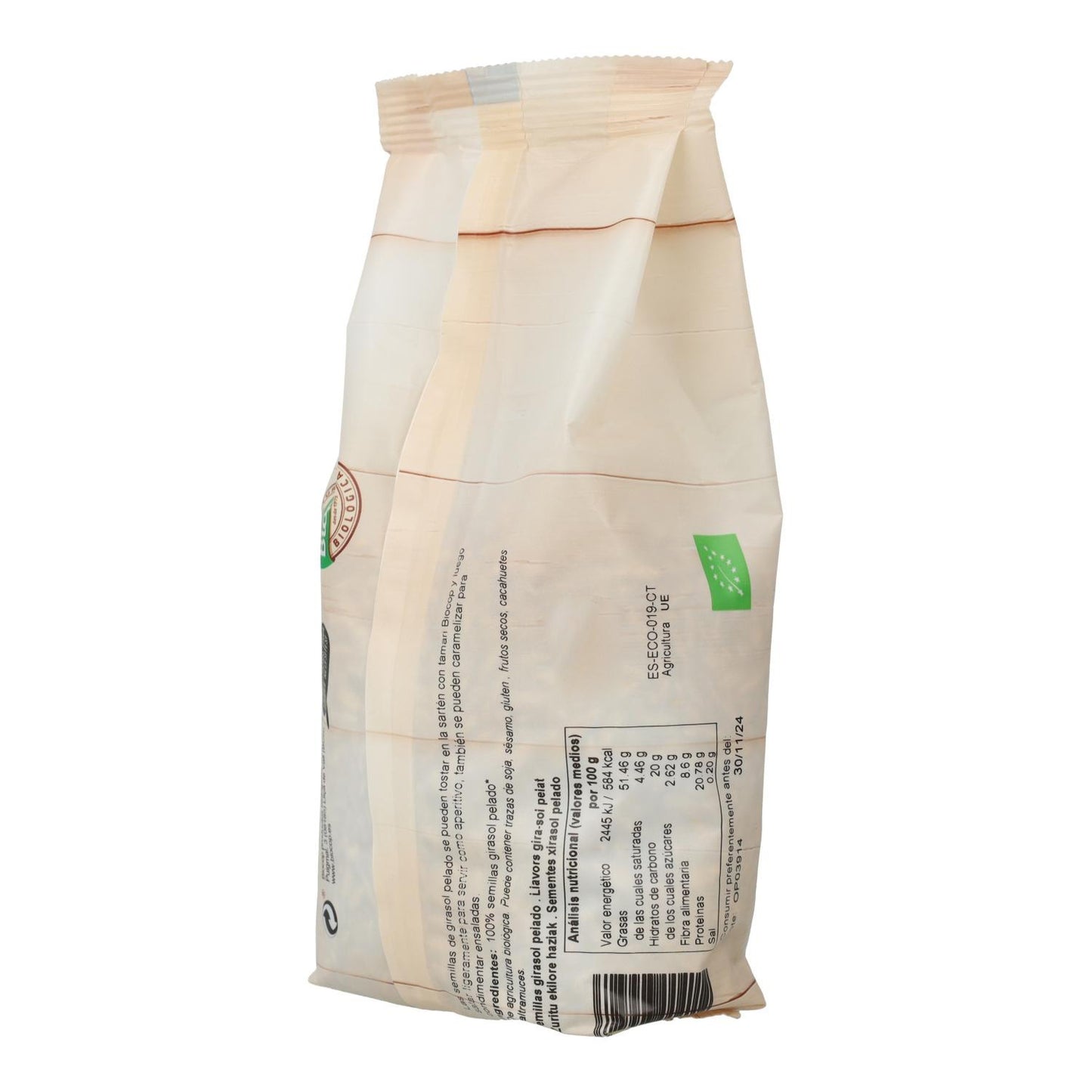 Pipas de Girasol peladas BIO, Biocop, 500 g