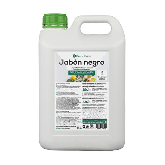 Jabón potásico Negro 5 L Planeta Huerto