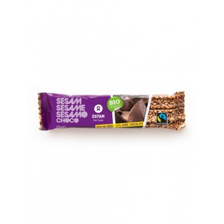 Barrita sesamo BIO con chocolate negro Gepa 20 g