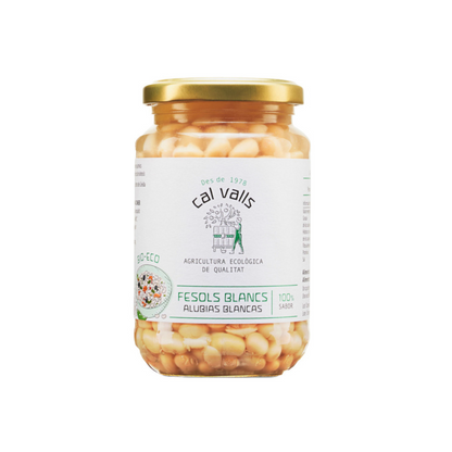 Alubias Blancas Cocidas del país "Fesolets" ECO Cal Valls 350g