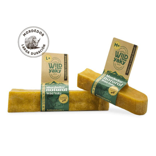 Mordedor Wild Yaky Golden Barrita de Leche de Yak del Himalaya con Cúrcuma Wild Balance 1 ud