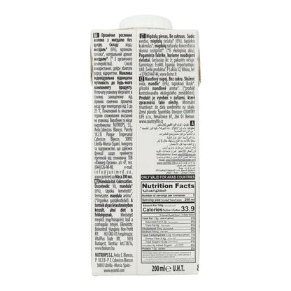 Bebida de Almendra Natural sin azúcar Bio Ecomil 200 ml